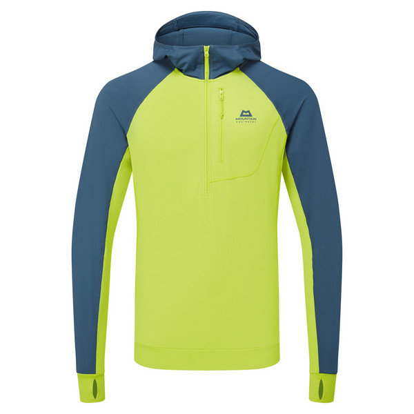 AIGUILLE HOODED MENS TOP Herren - Funktionsshirt-VINE/MAJOLICA