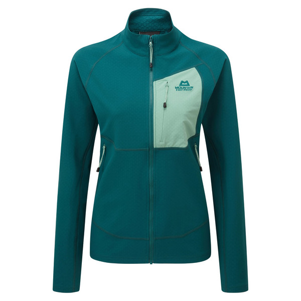 ARROW WMNS JACKET Damen - Fleecejacke-DEEP TEAL/LICHEN