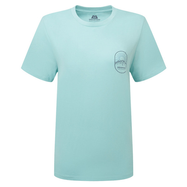 ALPENGLOW WMNS TEE Damen - T-Shirt-AQUA