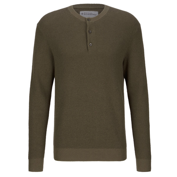 M MORO ROCK HENLEY Herren - Strickpullover-EVERGLADE