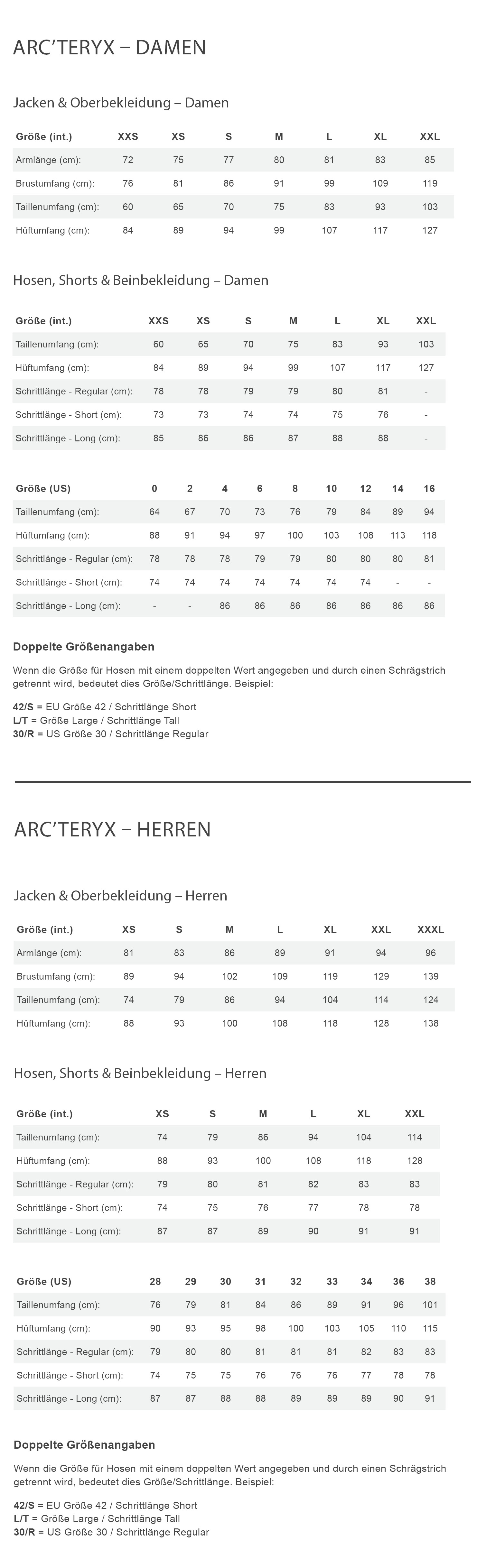 Arc'teryx COVERT 1/2 ZIP M Herren - Fleecepullover Größentabelle