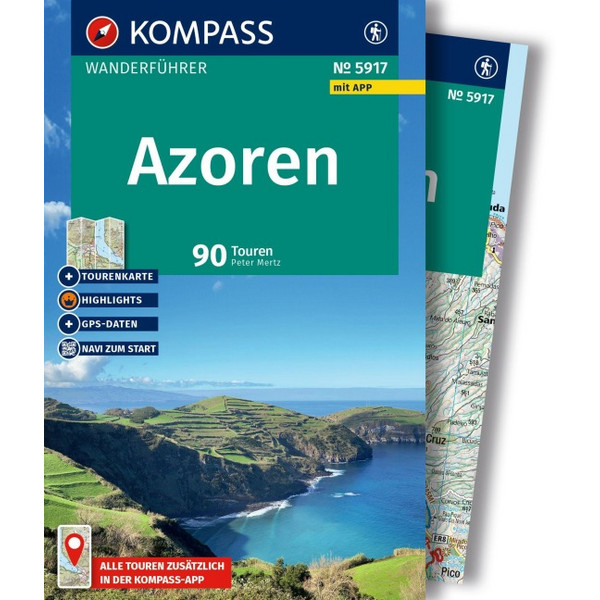 WANDERFÜHRER AZOREN, 90 TOUREN MIT EXTRA-TOURENKARTE - Wanderführer
