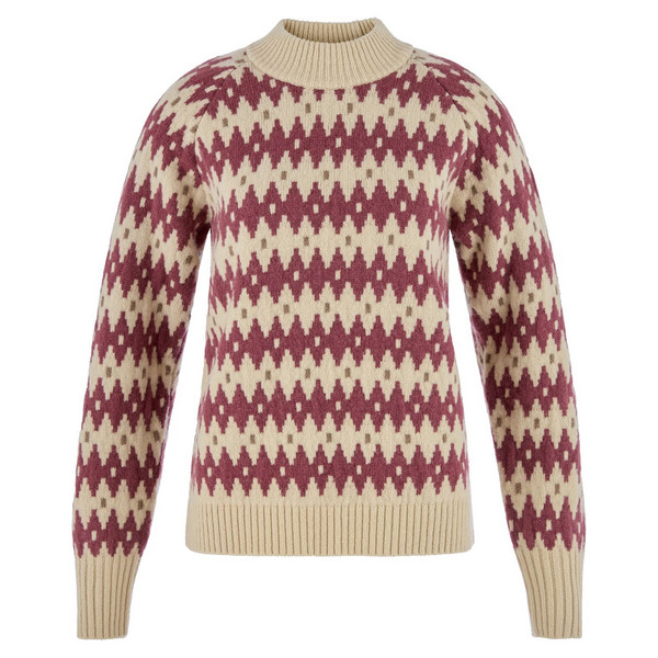 ÖVIK JACQUARD KNIT W Damen - Wollpullover