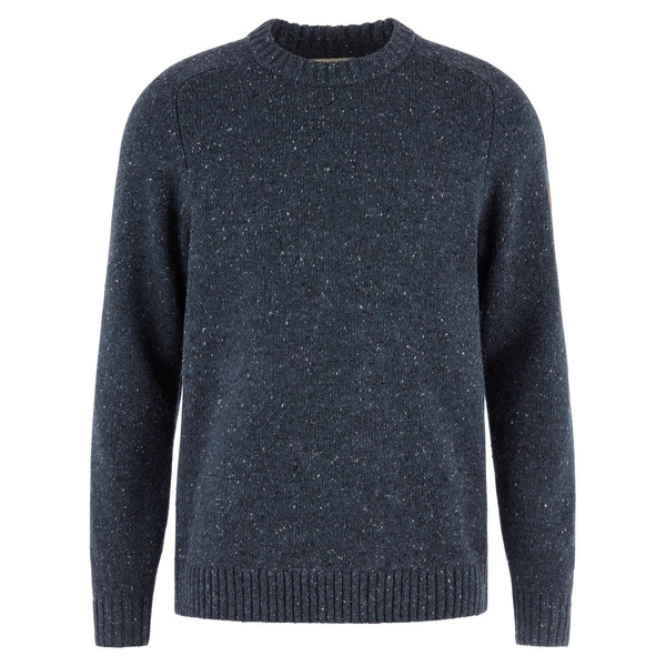 ÖVIK NEPS KNIT SWEATER M Herren - Wollpullover-DARK NAVY