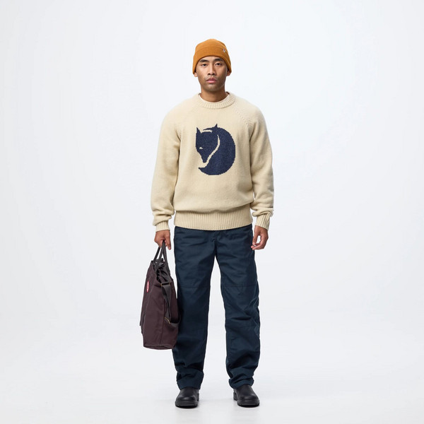 Fjällräven FJÄLLRÄVEN LOGO KNIT SWEATER M Herren - Wollpullover Ansicht 6