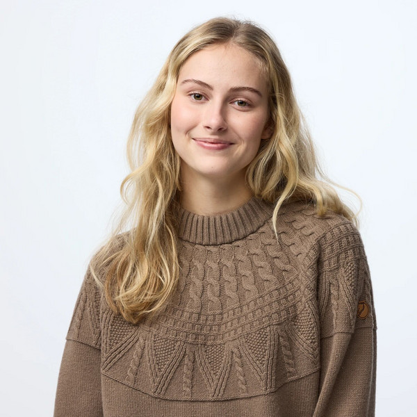 Fjällräven ÖVIK SOLID JACQUARD KNIT W Damen - Wollpullover Ansicht 5