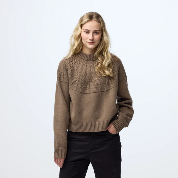 Fjällräven ÖVIK SOLID JACQUARD KNIT W Damen - Wollpullover Ansicht 3