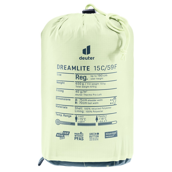 Deuter DREAMLITE 15C/59F - Kunstfaserschlafsack Ansicht 4