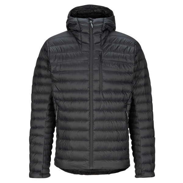 MICROLIGHT ALPINE HOODY Herren - Daunenjacke-BLACK