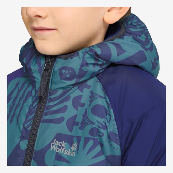 Jack Wolfskin ZENON TWIST HOODED JKT K Kinder - Winterjacke Ansicht 11