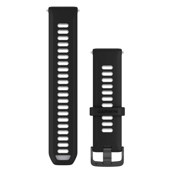 SCHNELLWECHSEL-ARMBAND SILIKON-SCHWARZ/STEINWEISS