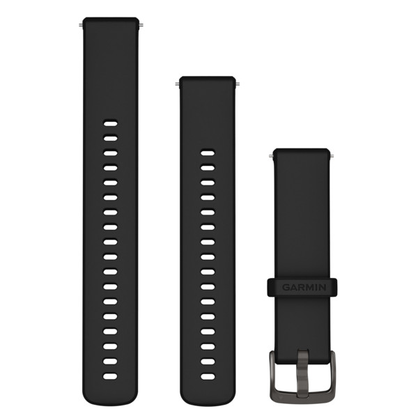 SCHNELLWECHSEL-ARMBAND SILIKON-CARBONGRAU