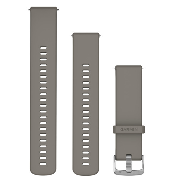 SCHNELLWECHSEL-ARMBAND SILIKON-SILBERGRAU