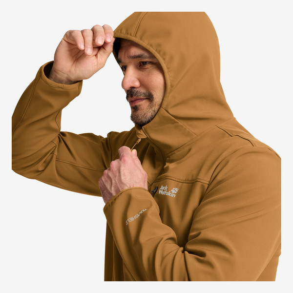 Jack Wolfskin WILD WINDS HOODED JKT M Herren - Softshelljacke Ansicht 10