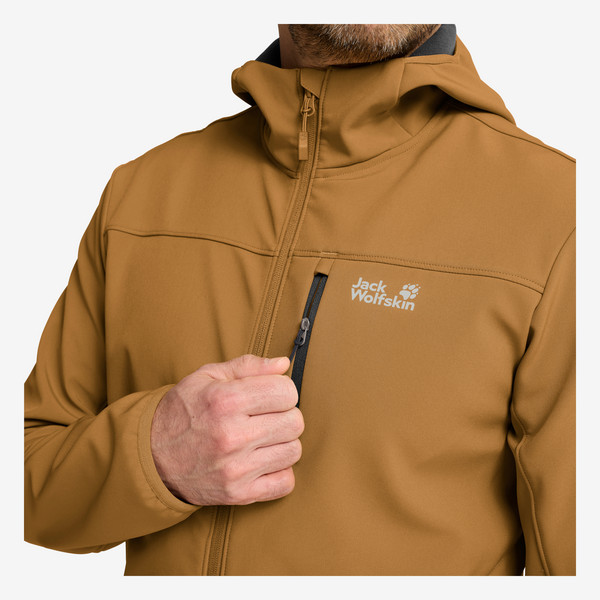 Jack Wolfskin WILD WINDS HOODED JKT M Herren - Softshelljacke Ansicht 9