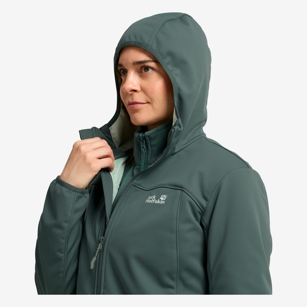 Jack Wolfskin WINDHAIN 2 COAT W Damen - Softshelljacke Ansicht 7