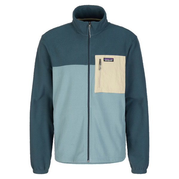 M'S MICRO D PATCH POCKET JACKET Herren - Fleecepullover-BLUE SAGE
