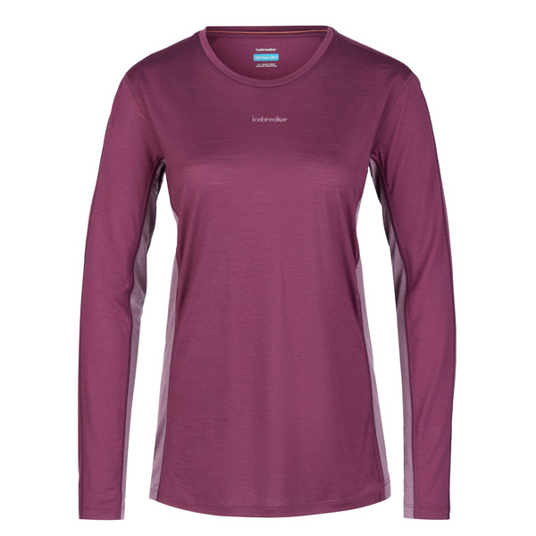 WOMEN MERINO 125 COOL-LITE SPHERE LS TEE COL BLOCK Damen - Langarmshirt