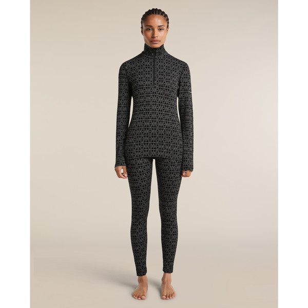 Icebreaker WOMEN MERINO 260 TECH VERTEX LS HZ ALPGEO Damen - Funktionsunterwäsche Ansicht 4