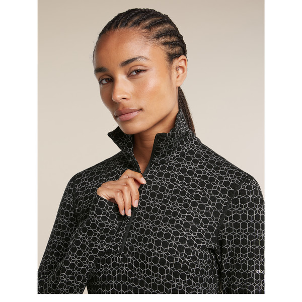 Icebreaker WOMEN MERINO 260 TECH VERTEX LS HZ ALPGEO Damen - Funktionsunterwäsche Ansicht 5