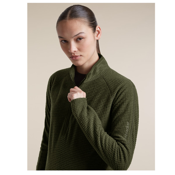 Icebreaker WOMEN MERINO 400 REALFLEECE GRID LS HZ Damen - Fleecepullover Ansicht 6