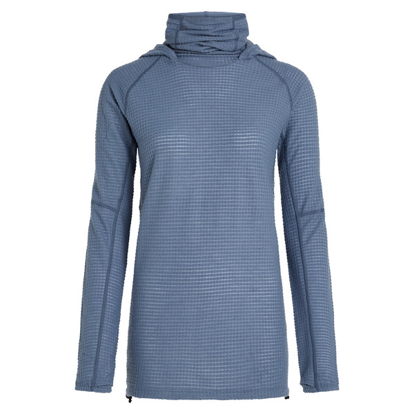 WOMEN MERINO 400 REALFLEECE GRID PULOVER HOOD Damen - Wollpullover