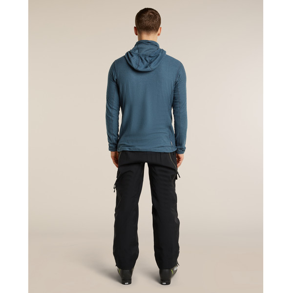 Icebreaker MEN MERINO 400 REALFLEECE GRID PULOVER HOOD Herren - Wollpullover Ansicht 5