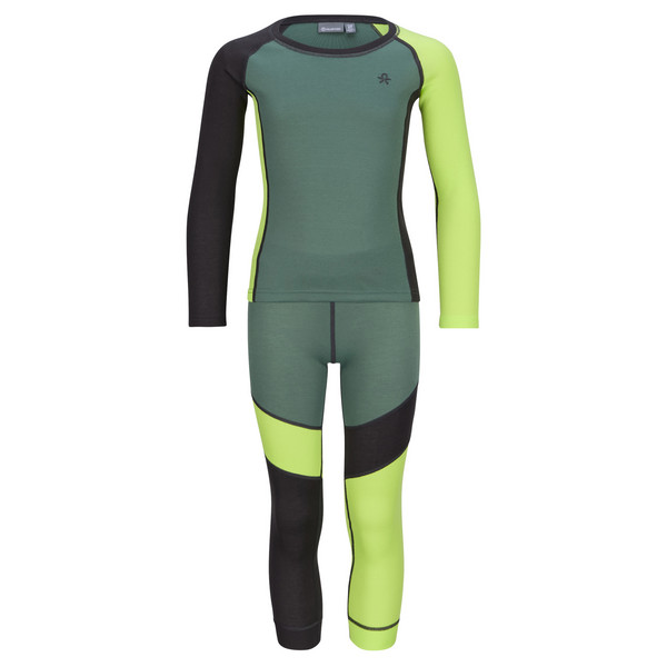 SKI UNDERWEAR - COLORBLOCK Kinder - Funktionsunterwäsche-DARK FOREST