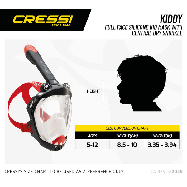 Cressi KIDDY Kinder - Schnorchelausrüstung Ansicht 8