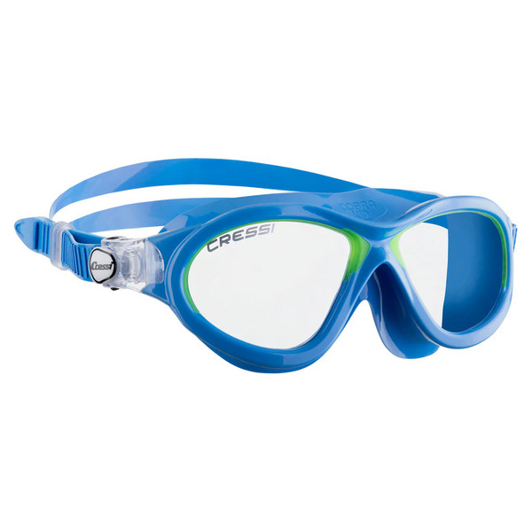 MINI COBRA GOGGLES LIGHT BLUE/FRAME LIME Kinder - Schwimmbrille
