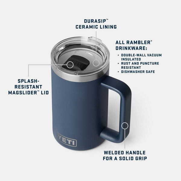 Yeti Coolers RAMBLER 24 OZ CL MUG MS 2.0 - Thermobecher Ansicht 4