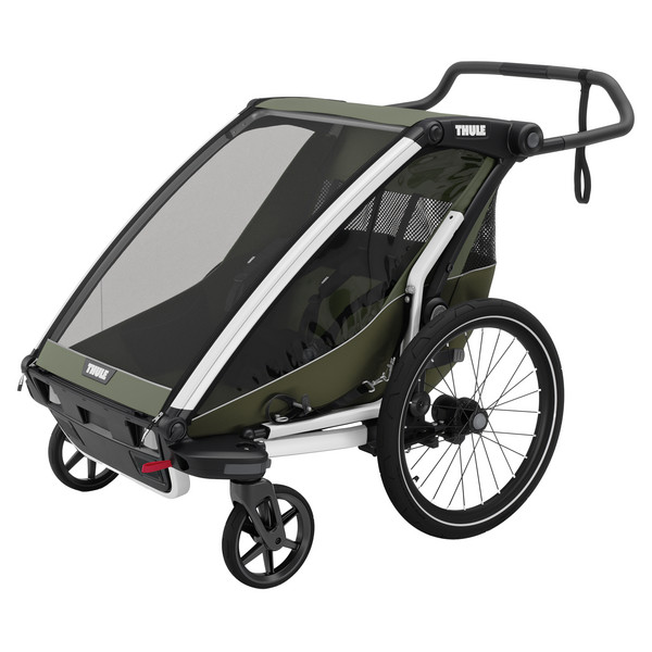 Thule CHARIOT LITE DOUBLE VINTAGE GREEN - Fahrradanhänger Ansicht 1