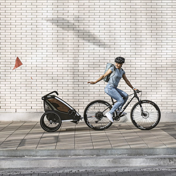 Thule CHARIOT LITE DOUBLE VINTAGE GREEN - Fahrradanhänger Ansicht 5