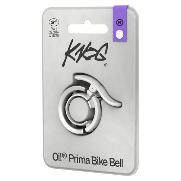 Knog OI PRIMA SMALL FAHRRADKLINGEL, 22.2MM, PRIMER GREY - Klingel Ansicht 4