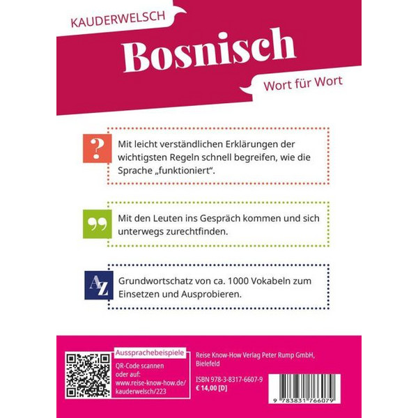 REISE KNOW-HOW SPRACHFÜHRER BOSNISCH - WORT FÜR WORT - Sprachführer Ansicht 2