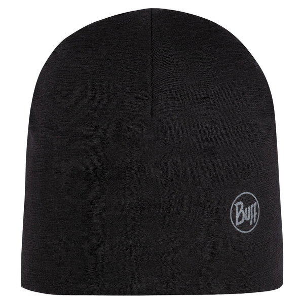 MERINO LIGHTWEIGHT BEANIE Kinder - Wollmütze-SOLID BLACK-COBALT