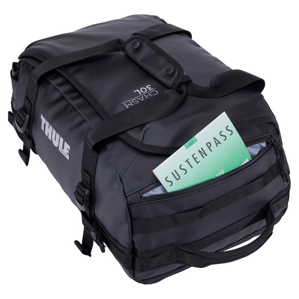 Thule CHASM RECYCLED DUFFEL 30L - BLACK - Reisetasche Ansicht 7