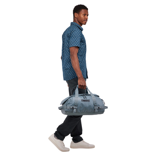 Thule CHASM RECYCLED DUFFEL 30L - POND GRAY - Reisetasche Ansicht 12