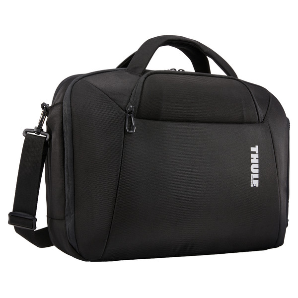 ACCENT RECYCLED LAPTOP BAG - BLACK - Laptoptasche