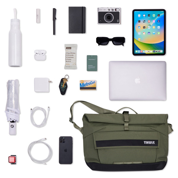 Thule PARAMOUNT CROSSBODY 14L - SOFT GREEN - Laptoptasche Ansicht 16
