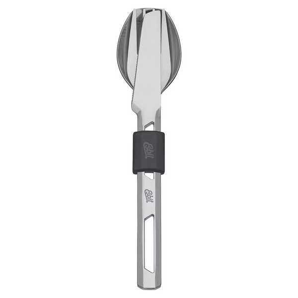 Esbit EDELSTAHL BESTECKSET, 3-TEILIG MIT SILIKON-MANCHETTE - Campingbesteck Ansicht 3