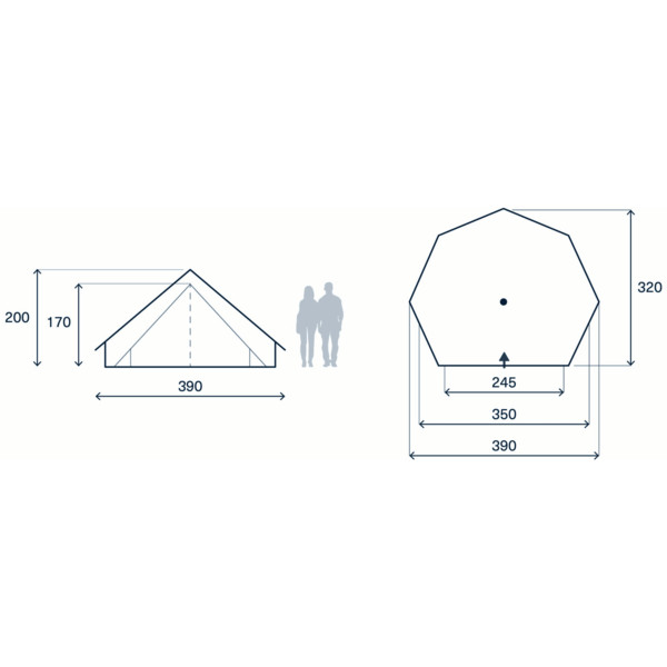 Kampa PINEVEIL 02 - Tipi Ansicht 7