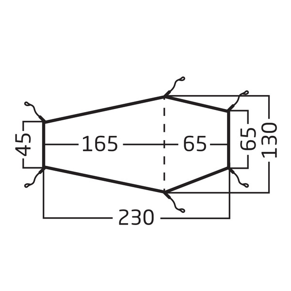 Nordisk LOFOTEN 1 + 2 FOOTPRINT - Footprint Ansicht 3