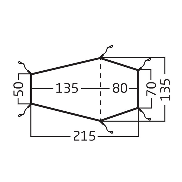 Nordisk TELEMARK 1 FOOTPRINT - Footprint Ansicht 2