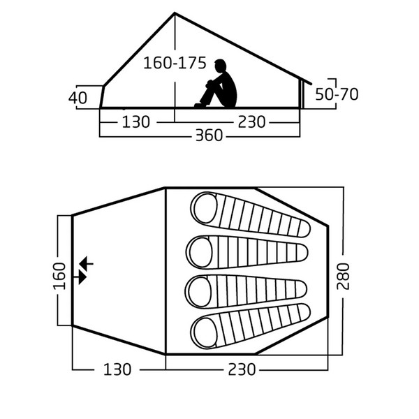 Nordisk JARNVID 8 TECHNICAL COTTON TENT - Tipi Ansicht 28