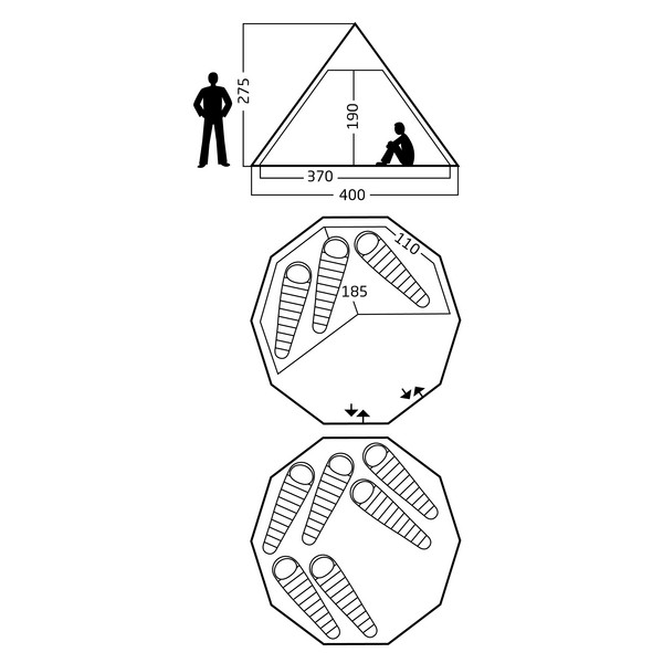 Nordisk ALFHEIM 12.6 TECHNICAL COTTON TENT - Tipi Ansicht 6