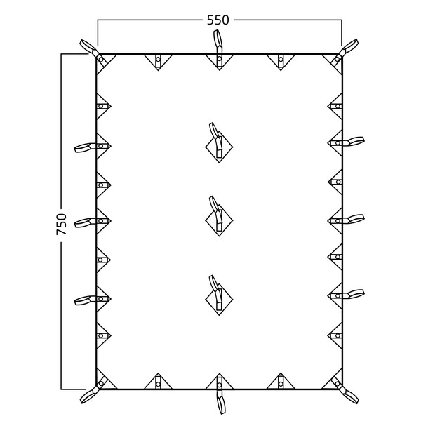 Nordisk KARI 41 TECHNICAL COTTON TARP - Tarp Ansicht 11