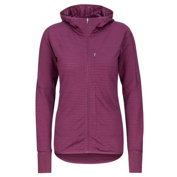 WOM MERINO 300 REALFLEECE DESC LS ZIP HOO Damen - Kapuzenjacke