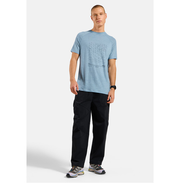 Odlo T-SHIRT CREW NECK S/S MERINO TENCEL HYPER MAP Herren - Funktionsshirt Ansicht 6