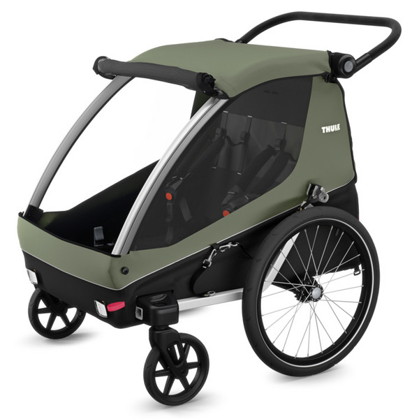 Thule COURIER VINTAGE GREEN - Fahrradanhänger Ansicht 2